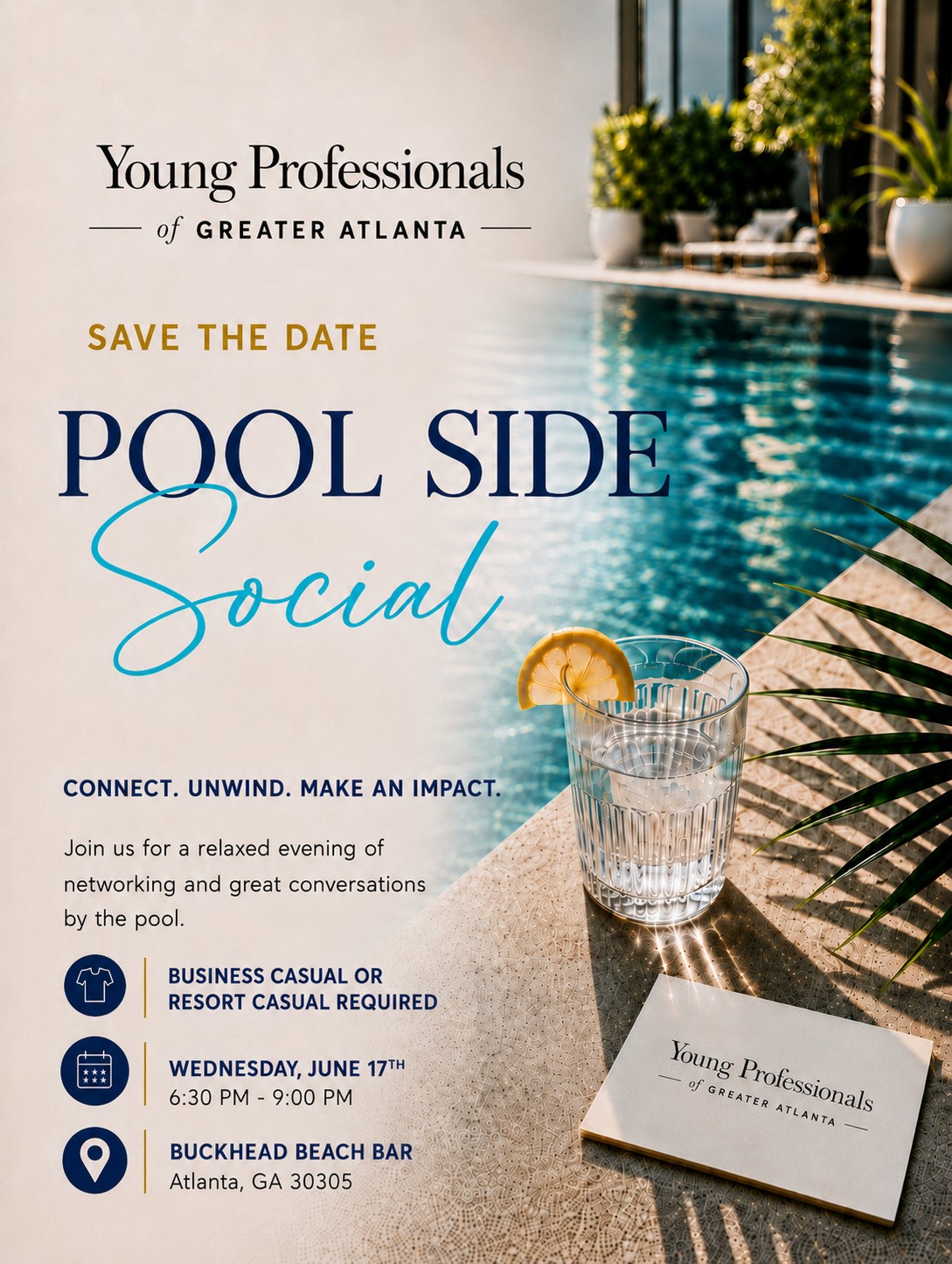 Pool Side Social with YP of GA
