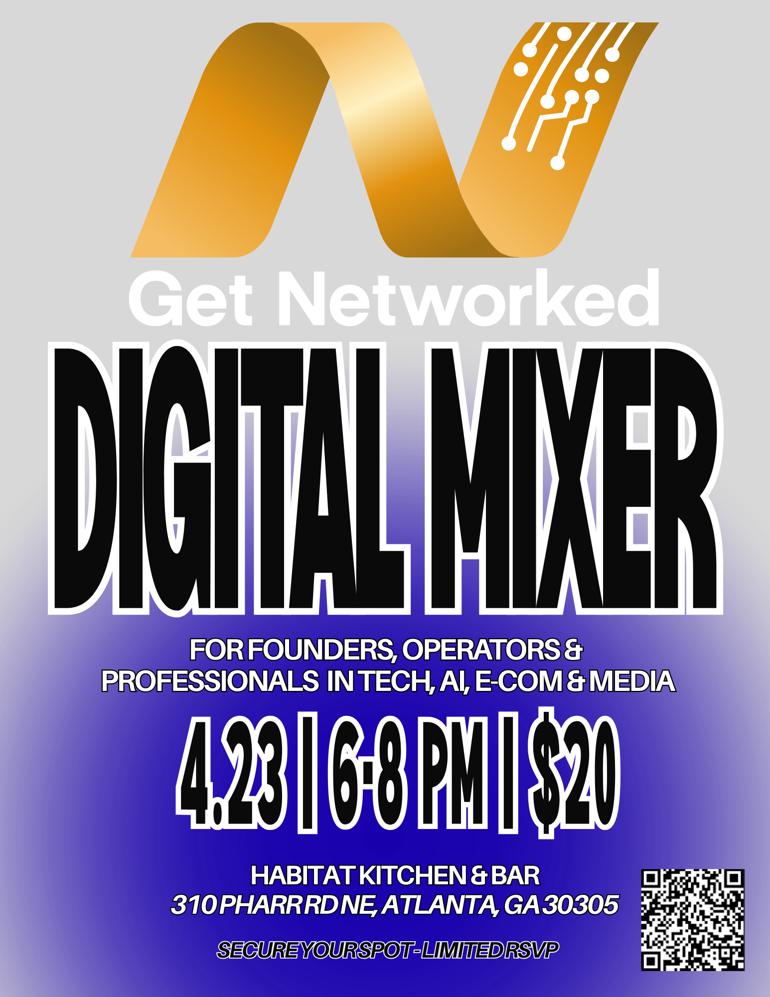 Get Networked Digital Mixer - FOR FOUNDERS, OPERATORS & PROFESSIONALS IN TECH, AI, E-COM & MEDIA
